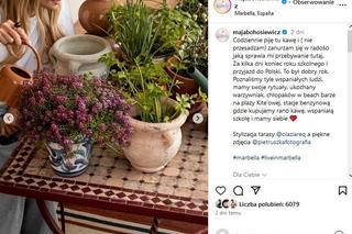 Maja Bohosiewicz pokazała swój hiszpański taras