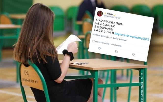 Egzamin ósmoklasisty 2022 angielski. Przecieki z języka angielskiego hulają po Twitterze! To odpowiedzi do słuchania 