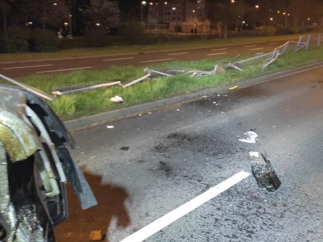 Groźny wypadek na Al. Konstytucji 3 Maja w Lesznie