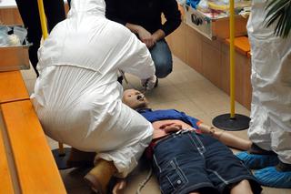 Wisielec w Patio WSPiA, czyli symulowane oględziny miejsca zdarzenia