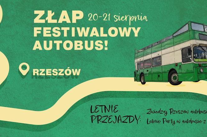 Festiwalowy autobus w Rzeszowie. Plenerowe party i zwiedzanie miasta