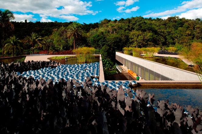 Współczesna architektura Brazylii: Burle Marx Education Center in Inhotim, Brumadinho\MG Arquitetos Associados © Leonardo Finotti; materiały prasowe Deutsches Architekturmuseum