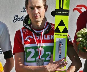 Kamil Stoch podczas konkursu indywidualnego mistrzostw Polski w skokach narciarskich