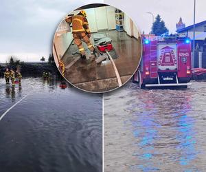 Potężna ulewa nad Śremem! Miasto zalane. Strażacy walczą z żywiołem [ZDJĘCIA]. 