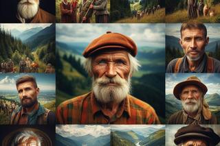 Mieszkańcy Podkarpacia i Bieszczad oczami sztucznej inteligencji.