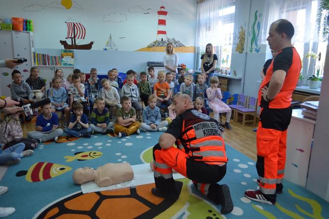 Zajęcia z pierwszej pomocy w Samorządowym Przedszkolu w Jastrzębi