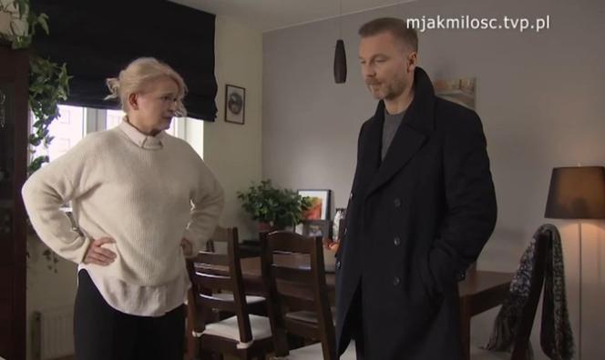 M jak miłość odc. 1644. Andrzej Budzyński (Krystian Wieczorek), Marta (Dominika Ostałowska)