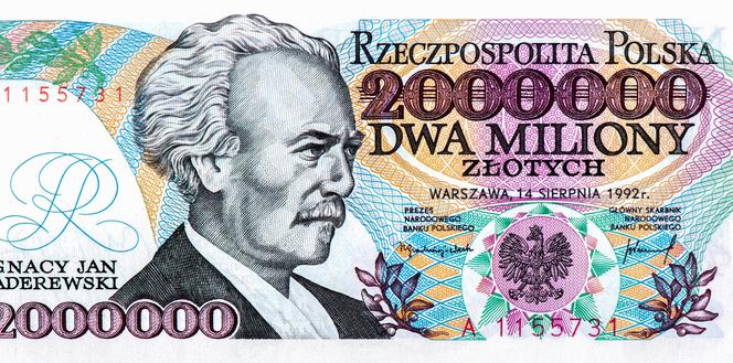 Polska PRL 2 000 000 Złotych 1992 - Ignacy Jan Paderewski
