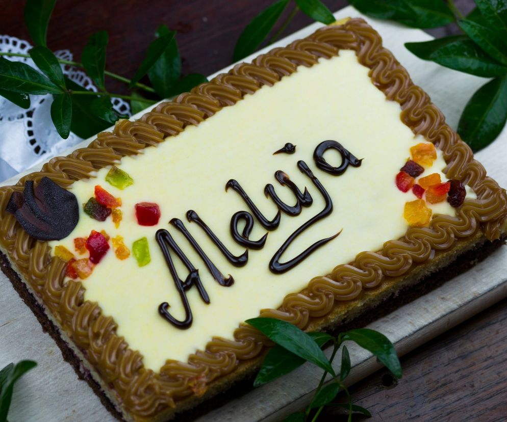 mazurek z białą czekoladą