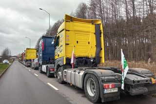 Protest w woj. lubelskim. Przewoźnicy blokują DK12 w Dorohusku
