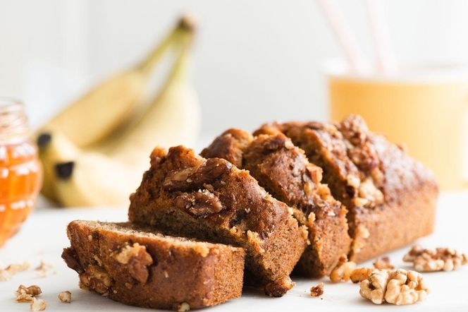 chlebek bananowy z czekoladą