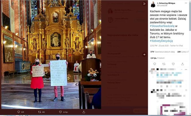 Kobiety szturmują kościoły
