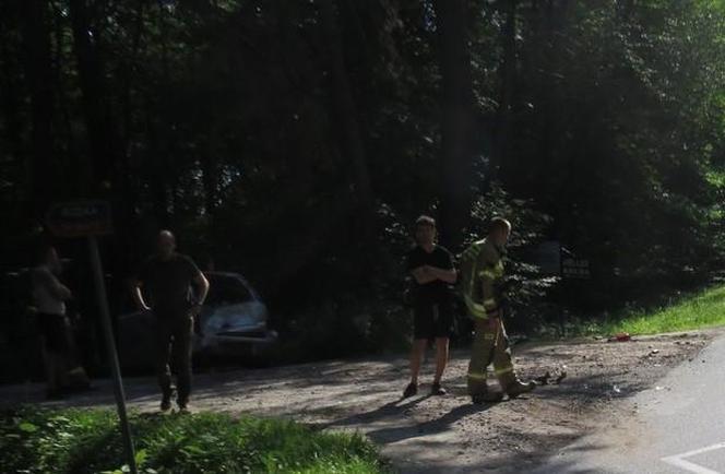 Niestety, po wypadku motocyklista zmarł w szpitalu