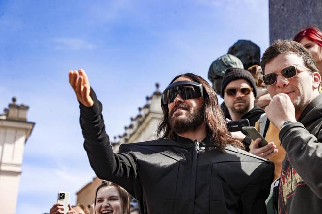 Jared Leto na Rynku Głównym w Krakowie