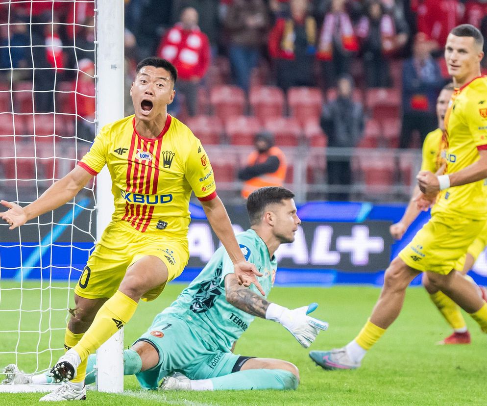 Widzew Łódź - Korona Kielce: Shuma Nagamatsu