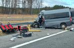 Śmiertelny wypadek busa na autostradzie A4