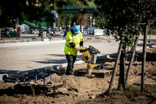 Południowy wiadukt Trasy Łazienkowskiej (październik 2025)