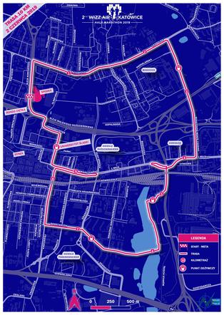 Katowice: Ulicami miasta przebiegnie Wizz Air Half Marathon. Mieszkańców czekają utrudnienia w ruchu [MAPY]
