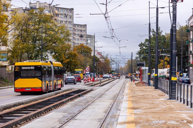 Budowa tramwaju do Wilanowa na kilka tygodni przed otwarciem