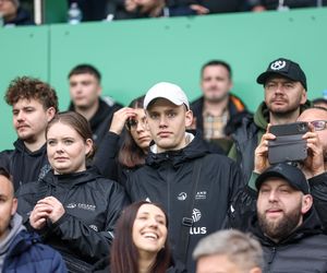 Kibice na meczu GKS Katowice - Lech Poznań