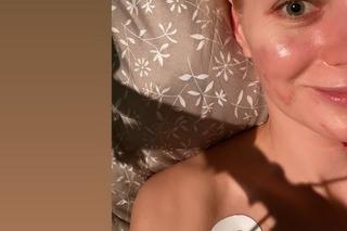 Katarzyna Kołeczek (Jagoda z M jak miłość) w szpitalu