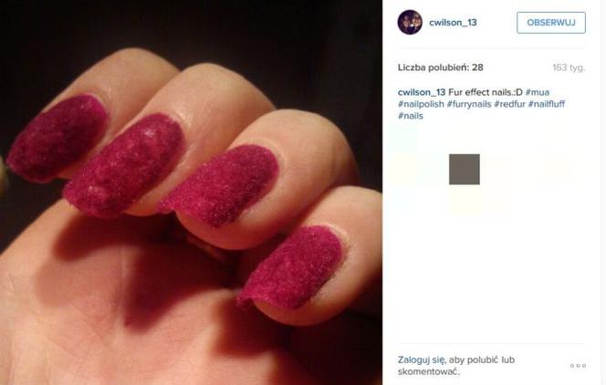 futrzane paznokcie, manicure