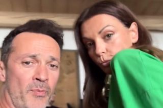 Barwy szczęścia na planie. Kasia (Katarzyna Glinka), Mariusz (Rafał Cieszyński)