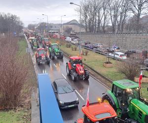 Strajk rolników w Krakowie