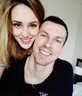 Rafał Buszek z żoną Aleksandrą