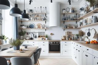 Oświetlenie w kuchni w skandynawskim stylu