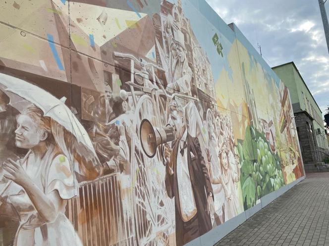 Nowy mural w Zielonej Górze. Za nami uroczyste odsłonięcie dzieła na ścianie Aresztu w Zielonej Górze 