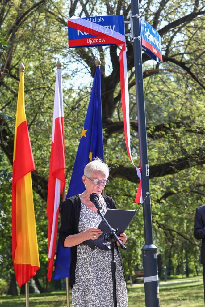 Nadanie imienia prof. Michała Kuleszy alei w parku w Warszawie