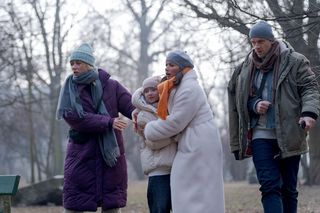 Przyjaciółki 25 sezon, odc. 301. Dorotka (Agnieszka Sienkiewicz-Gauer), Norbert (Jacek Knap), Mirandka (Zoja Szymczyk)