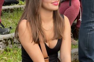 Marcelina Ziętek z głębokim dekoltem pod Wielką Krokwią