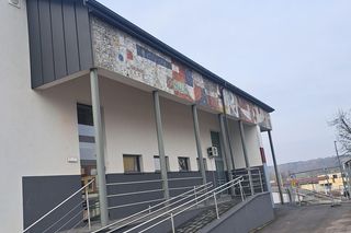 Mozaika na Centrum Kultury w Sędziszowie. Fot. Arkadiusz Chyla