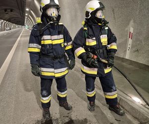 Tunel na Zakopiance został zamknięty. Przeprowadzono specjalną akcję służb ratunkowych