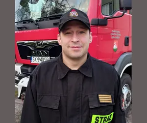 Bohaterska postawa strażaka Rafała z Gliwic