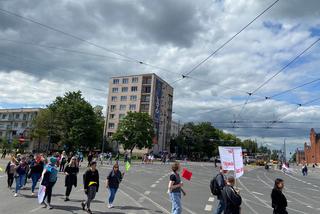 protest pracowników MOPS 14.06