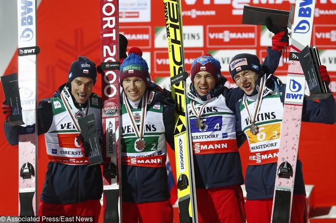 Brązowa drużyna z Oberstdorfu, skoki narciarskie