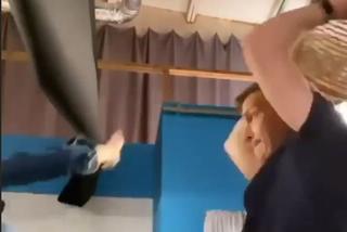 Barwy szczęścia. Alicja Umińska (Monika Dryl) i Łukasz Sadowski (Michał Rolnicki) na planie