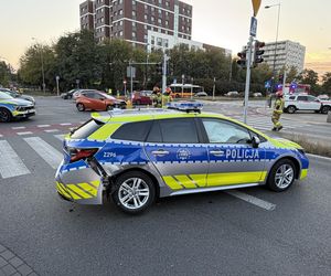 Dachowanie radiowozu. Bielany