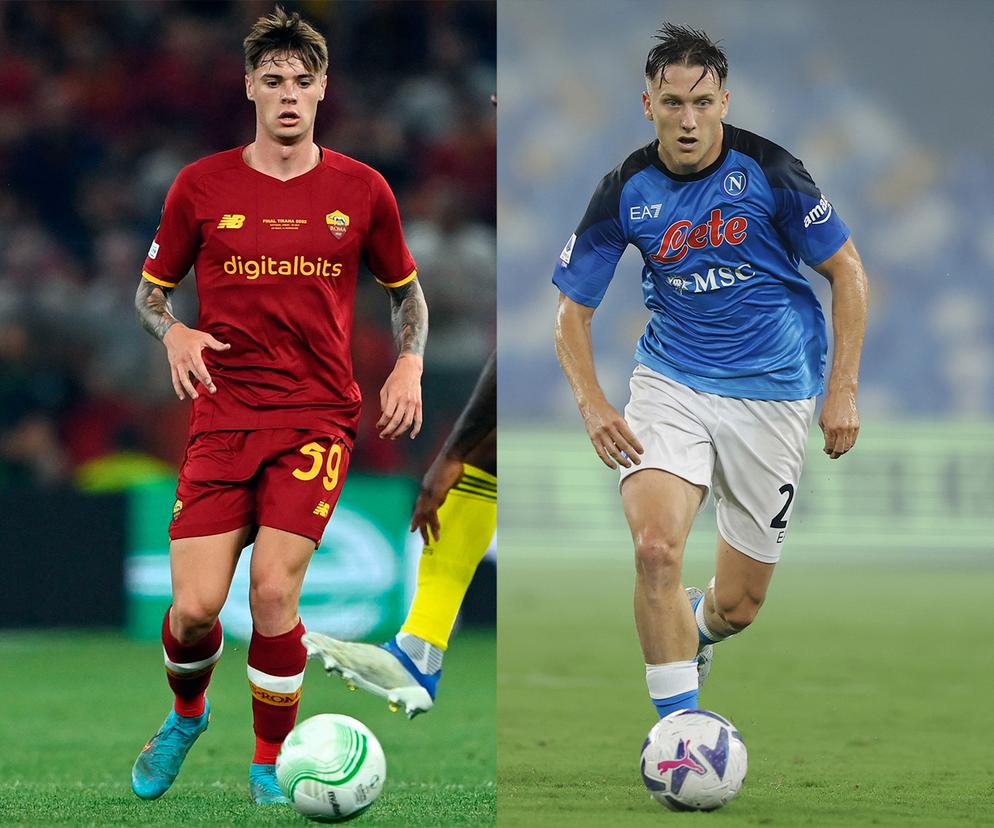 Nicola Zalewski (Roma) i Piotr Zieliński (Napoli)