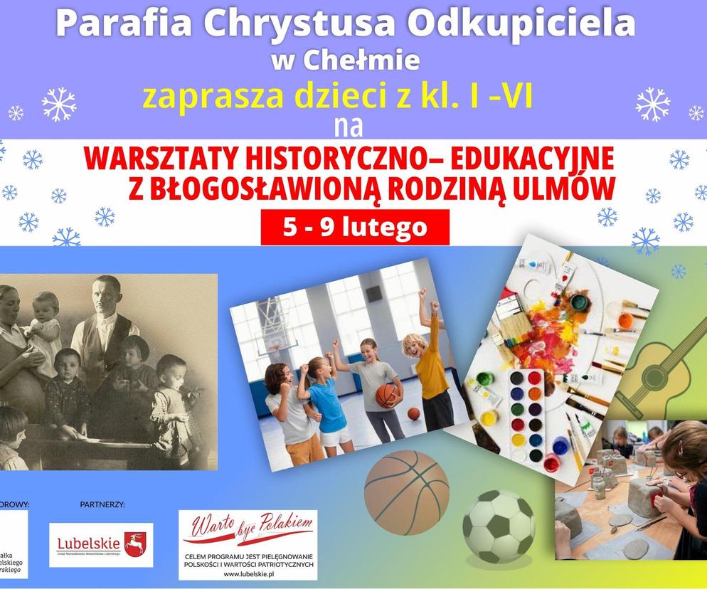 Warsztaty hisotryczno-edukacyjne z błogosławioną rodziną Ulmów