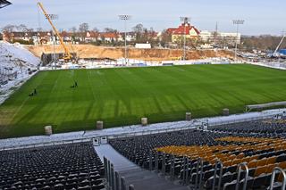 Budowa stadionu w Szczecinie - luty 2021