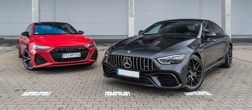 Audi RS7 Sportback 4.0 TFSI V8 vs. Mercedes-AMG GT 4-Door Coupe 63 S 4MATIC+