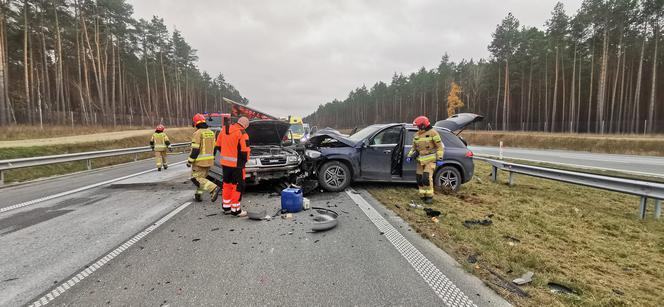 Wypadek na S5 w Pawłówku pod Bydgoszczą. Jedna osoba ranna [ZDJĘCIA]