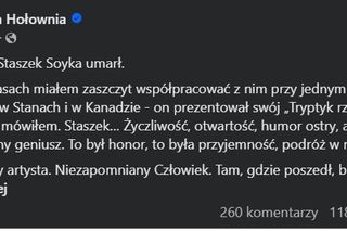 Politycy żegnają Stanisława Soykę