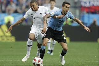 MŚ Rosja 2018. Ćwierćfinał: Urugwaj-Francja: Kylian Mbappe i Matias Vecino