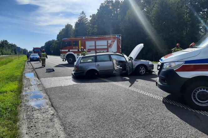 Zderzenie dwóch pojazdów na S 22