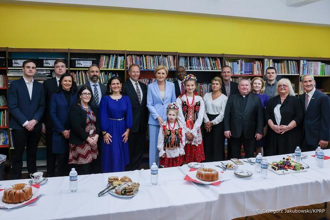 Małżonka Prezydenta Agata Kornhauser–Duda odwiedziła Akademię Katolicką św. Stanisława Kostki w Nowym Jorku